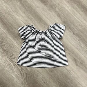 Old Navy Black and White Short Sleeve